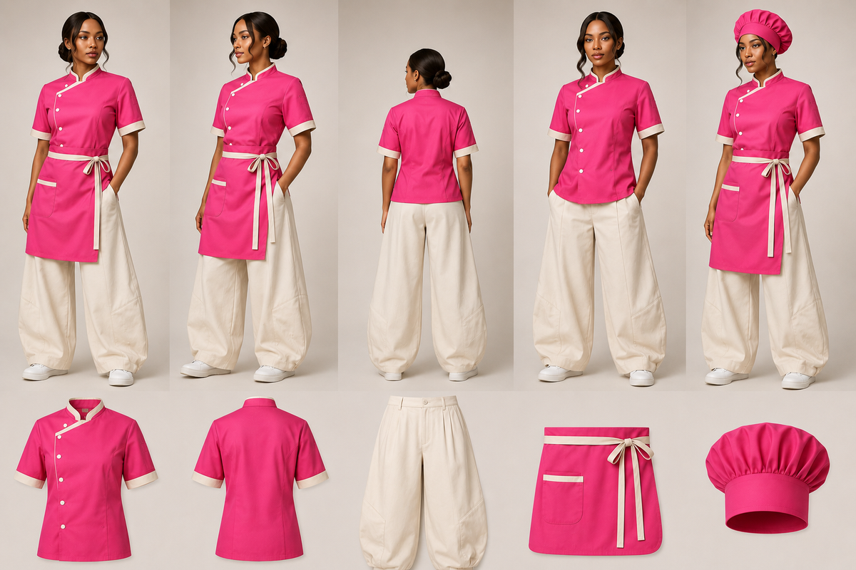 The Crème Rosé Chef Uniform