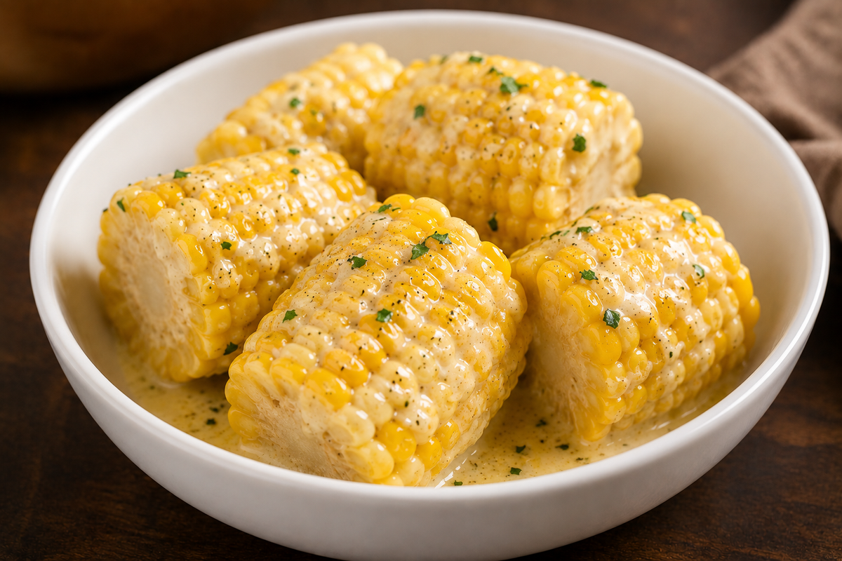 Creamy Garlic Cob