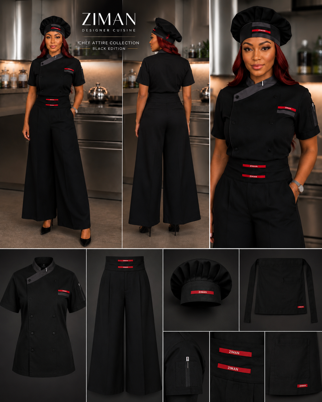 The Rouge Noir Chef Uniform